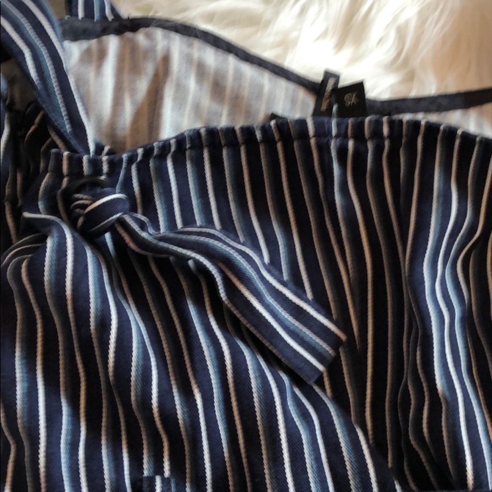Paige Emma Paradise Striped Denim Jumpsuit - Picture 8 of 8